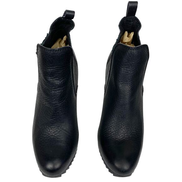 Pedro Garcia Yoad Justine Heeled Chelsea Boots Booties in Black Leather, Size 8 - Picture 9 of 14